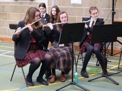 School Windband accompanies the service