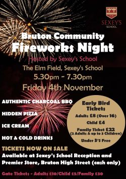 Bruton Community Fireworks Night